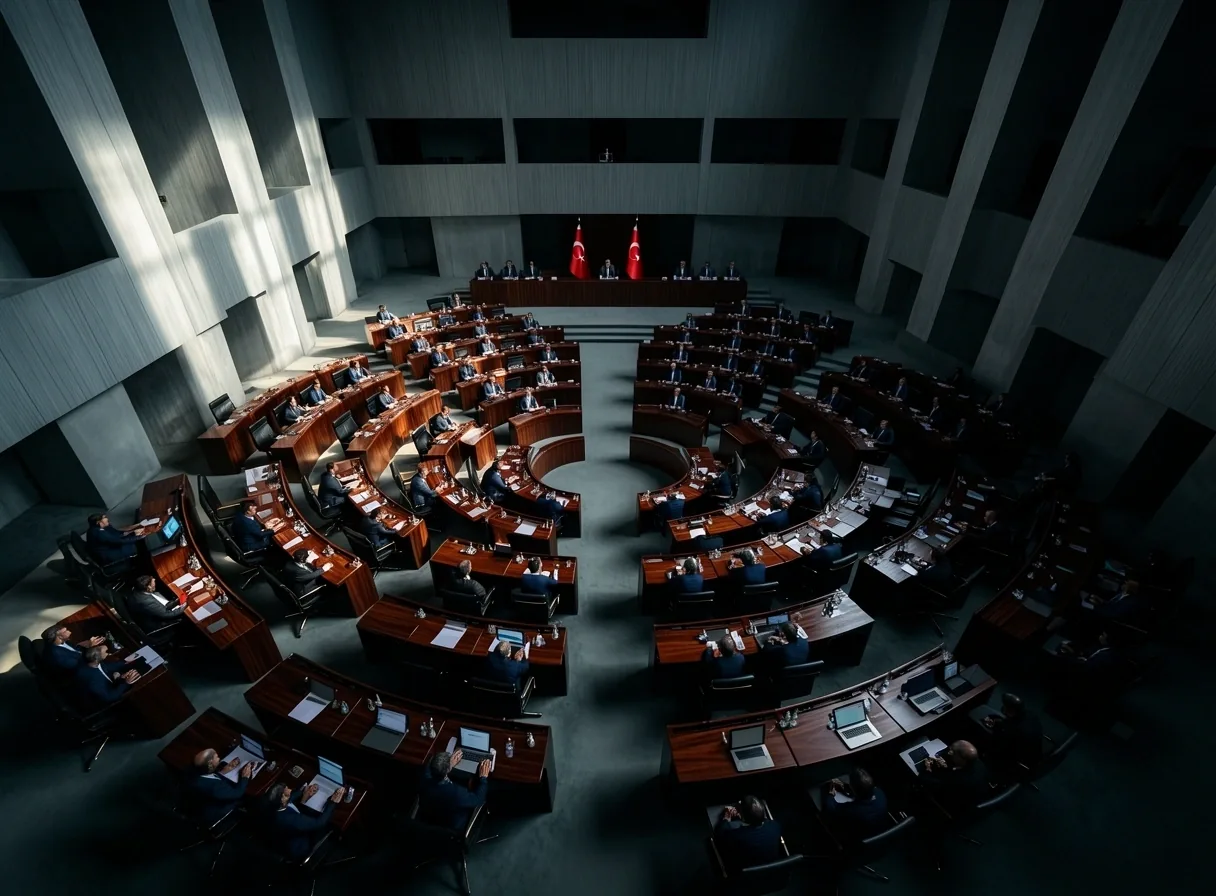 Meclis oturumu ve mimari detaylar